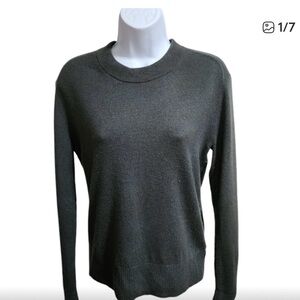 Everlane Cashmere Olive Green Crew Neck Sweater